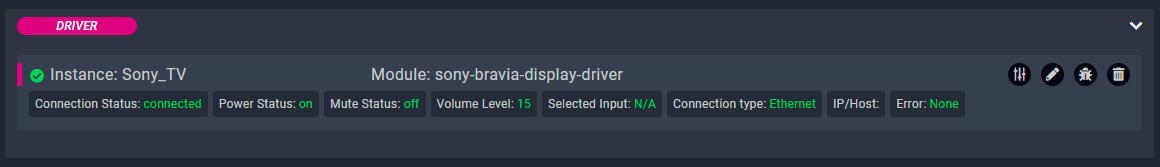 A computer screen displays a menu with a selection for "Sony TV Module."

AI generated content