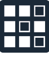 A blue square with four white squares inside.

AI generated content