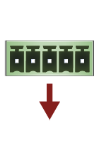 A red arrow pointing down is on a white background.

AI generated content