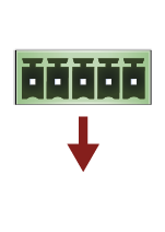A red arrow pointing down is on a white background.

AI generated content