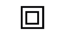 A black and white square with a white square in the middle.

AI generated content
