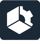 A blue square with a white gear in it.

AI generated content