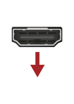 A red arrow pointing down is next to a picture of a computer tower.

AI generated content