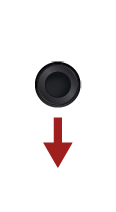 A red arrow pointing down is on a gray background.

AI generated content
