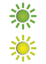 Two images of green lights are displayed.

AI generated content