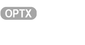 A computer screen displays the word "optx" in white letters.

AI generated content