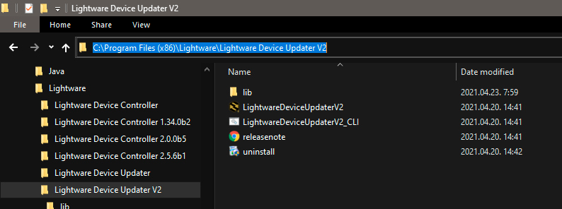 A computer screen with a file manager open to the Lightwave Devices folder.

AI generated content