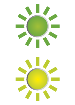 Two images of green lights are displayed.

AI generated content