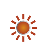 A red sun with a yellow center.

AI generated content
