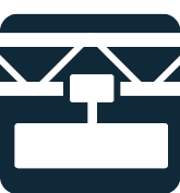 A blue and white image of a metal structure.

AI generated content