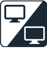 Two computer monitors are shown, one on top of the other.

AI generated content