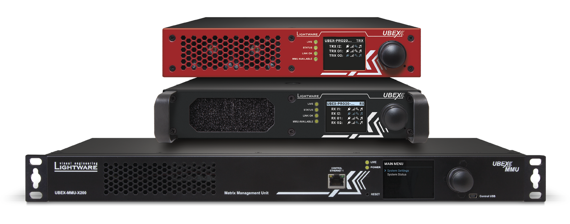 Three electronic devices are stacked on top of each other.

AI generated content