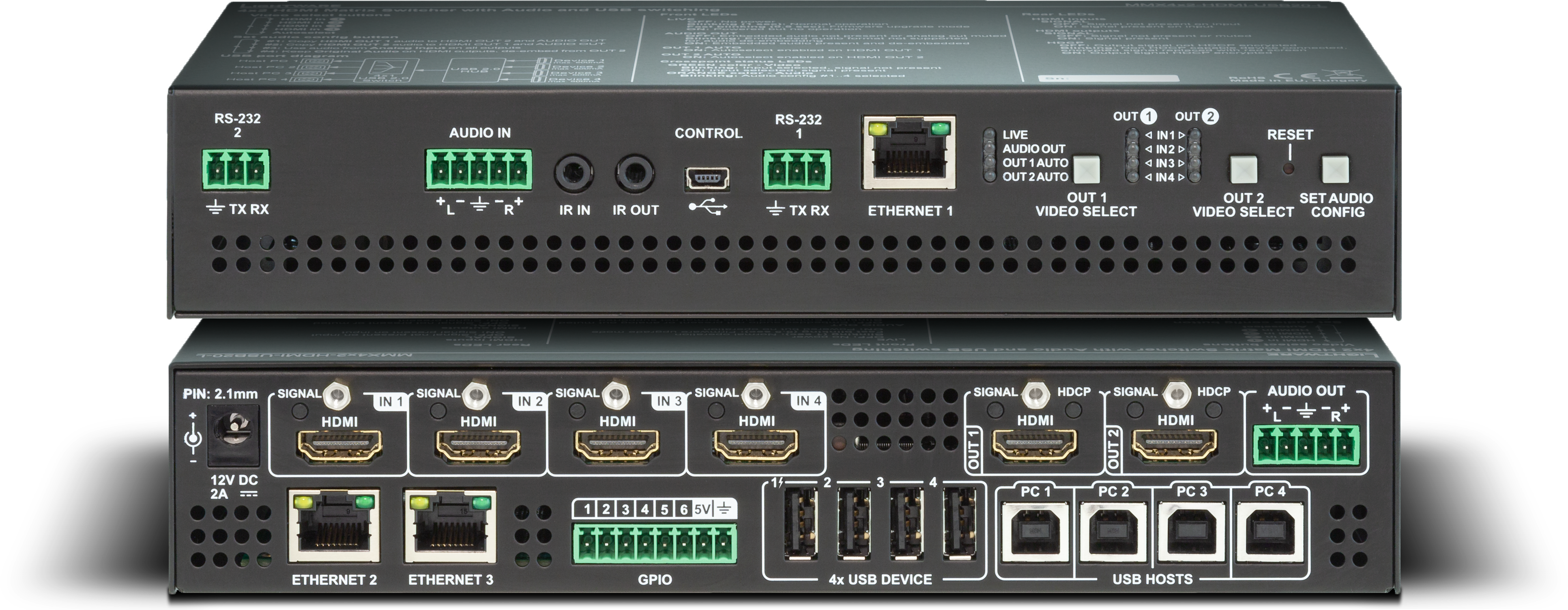 MMX4x2-HDMI-USB20-L | HDMI Matrix Switcher