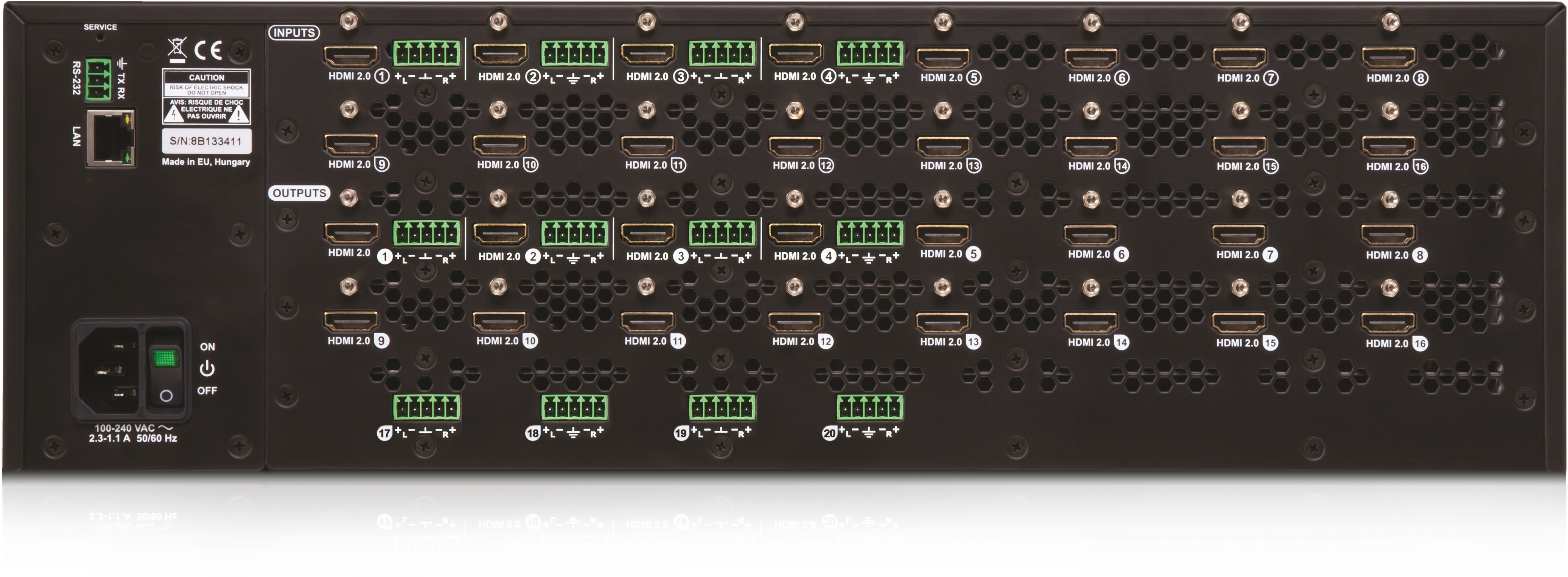 MX2-16x16-HDMI20-Audio | 4K HDMI Matrix Switcher