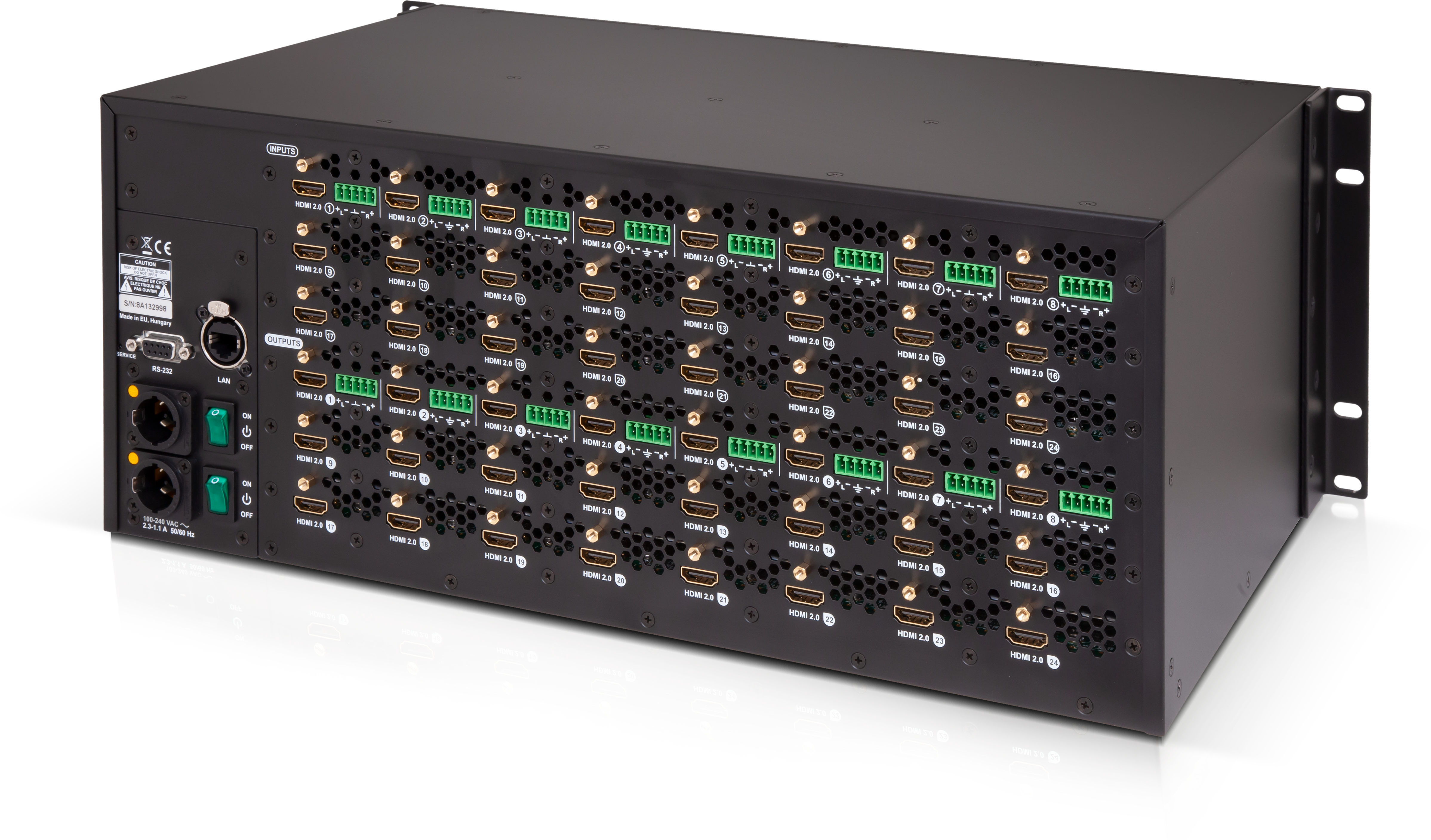 MX2-24x24-HDMI20-Audio-R | 4K HDMI Matrix Switcher