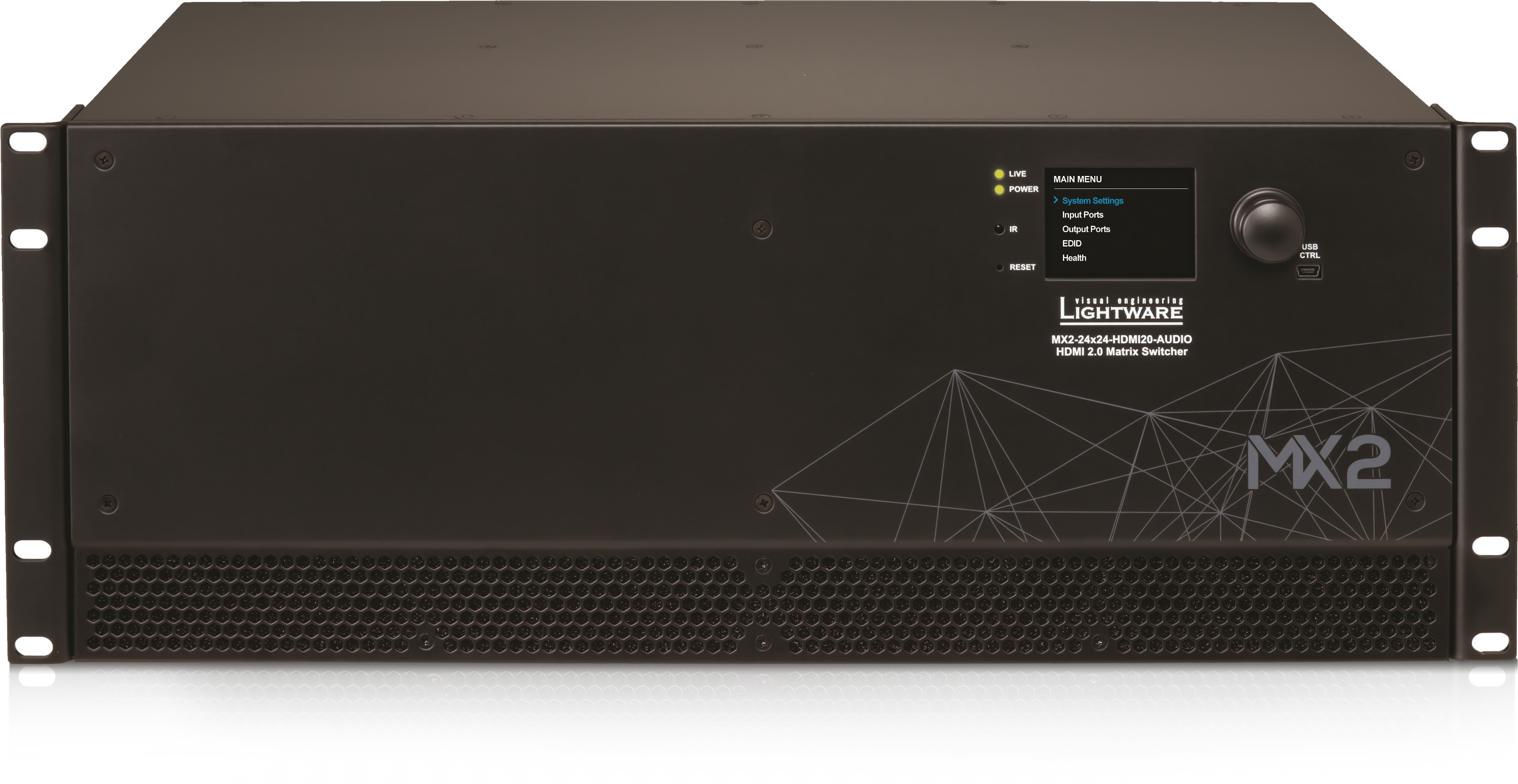 MX2-24x24-HDMI20-Audio | 4K HDMI Matrix Switcher