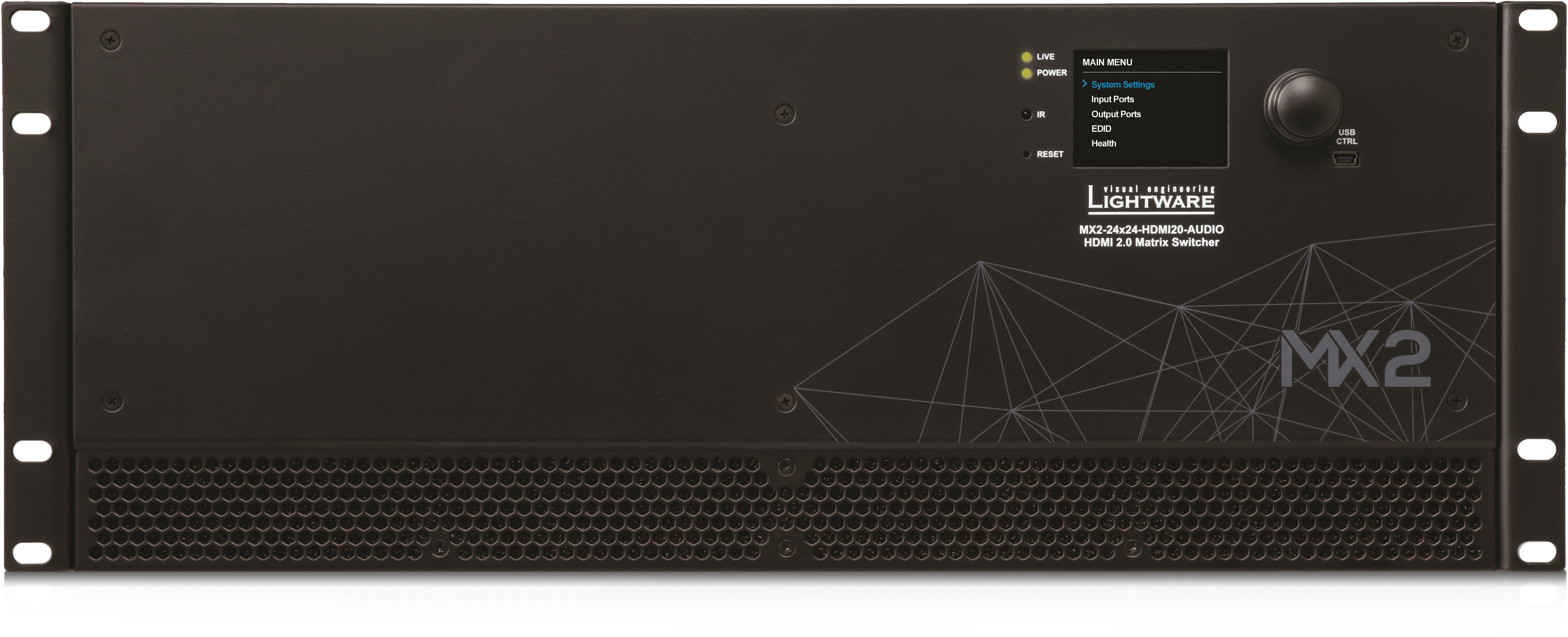 MX2-24x24-HDMI20-Audio | 4K HDMI Matrix Switcher