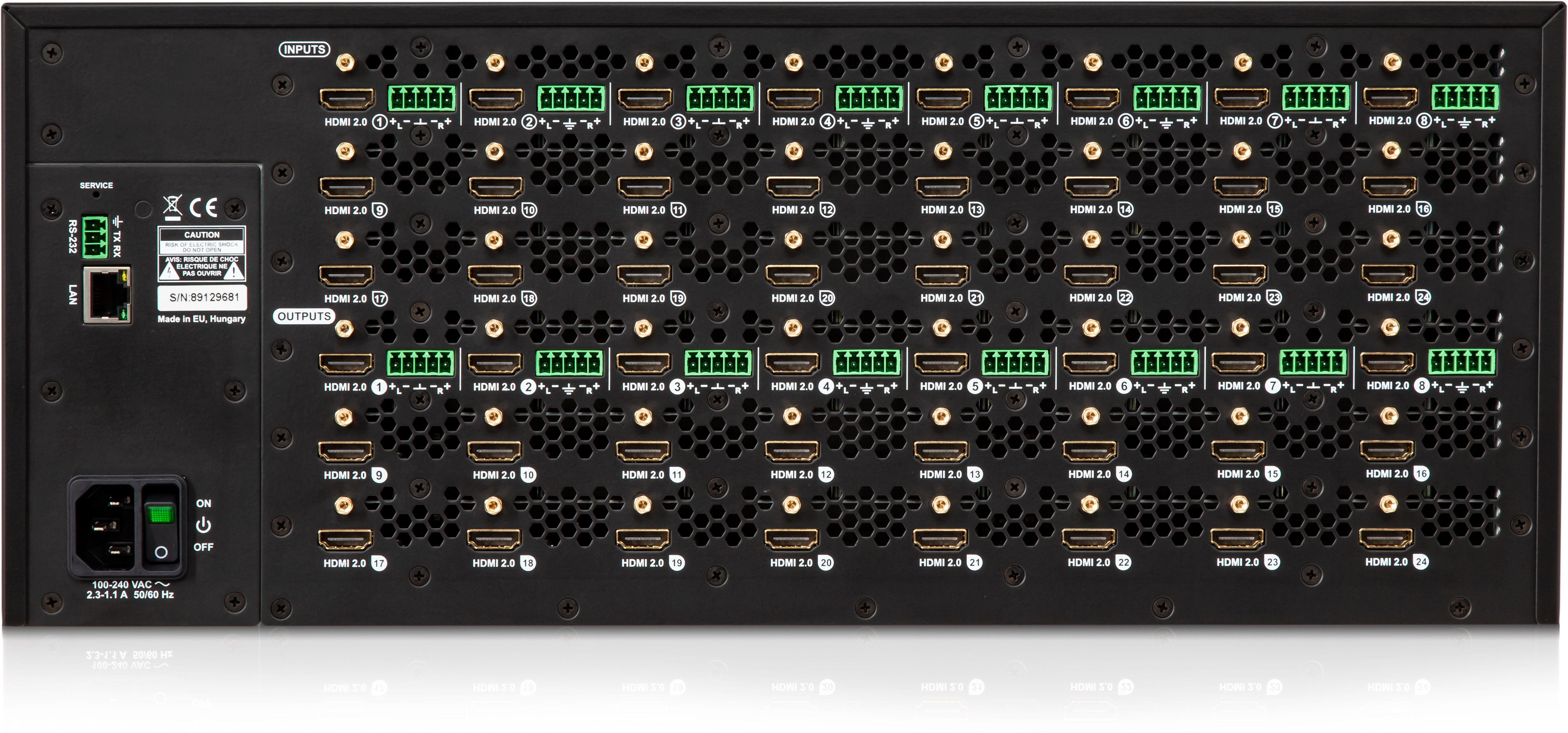 MX2-24x24-HDMI20-Audio | 4K HDMI Matrix Switcher