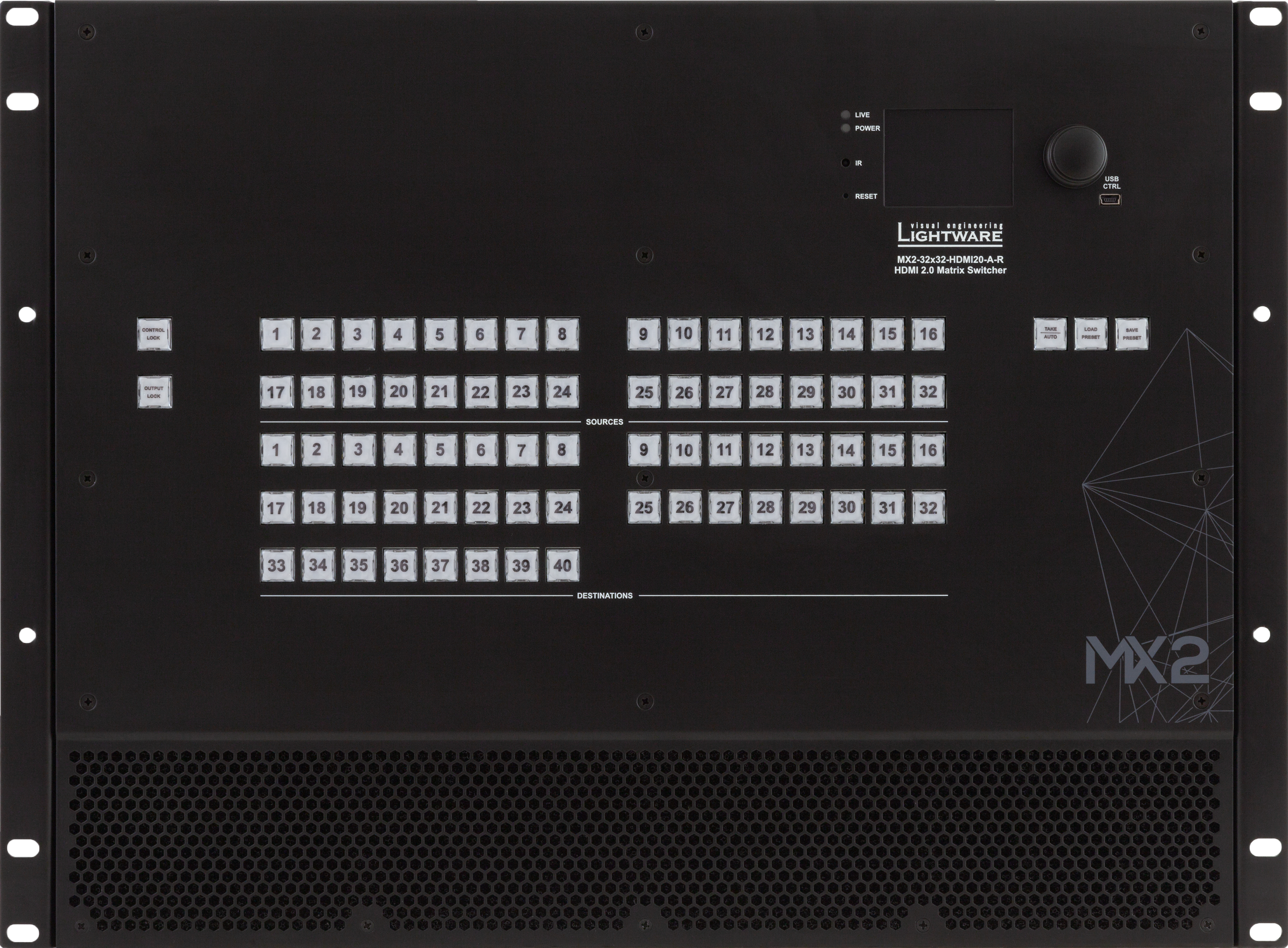 MX2-32x32-HDMI20-A-R | 4K HDMI Matrix Switcher